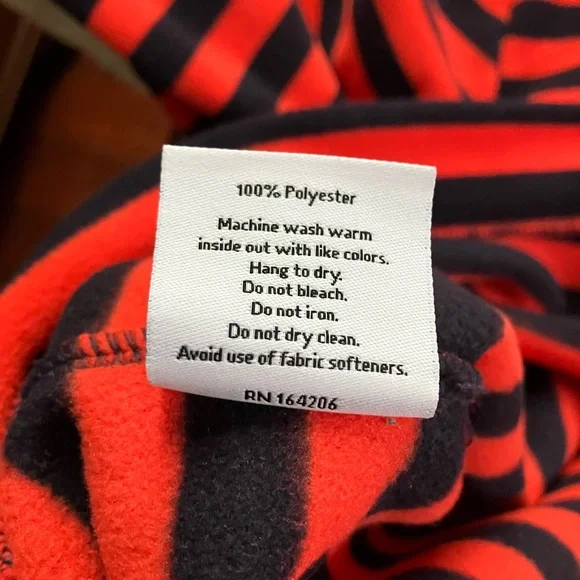 Dudley Stephens red/navy striped Park Slope fleece Tuckernuck exclusive Sz XL - Picture 6 of 8